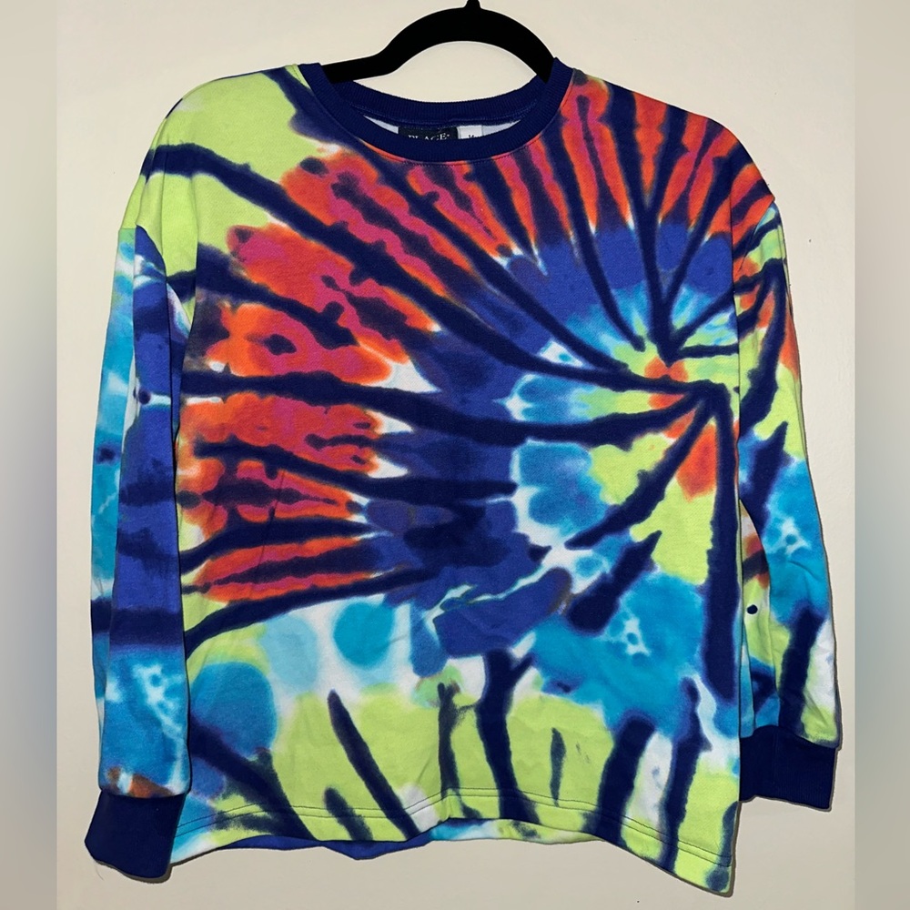 Children’s Place Big Girls Tie Dye Long Sleeved Sweater